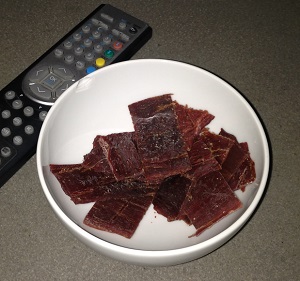Beef jerky är perfekta snacks